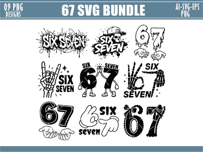 67 SVG Digital Download