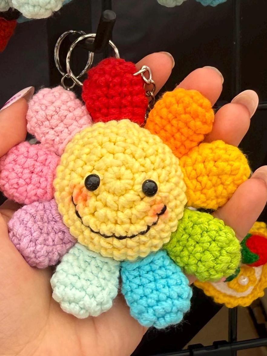 蜜柑　お花キーホルダー d8b1157dc9563f1b32e1ac29f6f80c