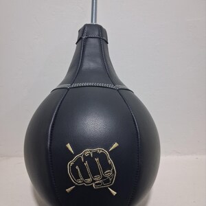 Cowhide Leather Punching Bag Ball for Arcade Boxer Punch Machine - Handmade Free Extra Bladder