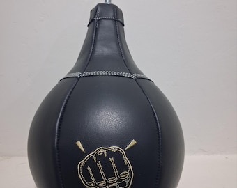 Saco de boxeo de cuero de vaca para máquina de boxeo Arcade Boxer - Hecho a mano con vejiga adicional gratis