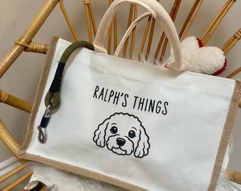 Personalised dog bag, personalised dog gift