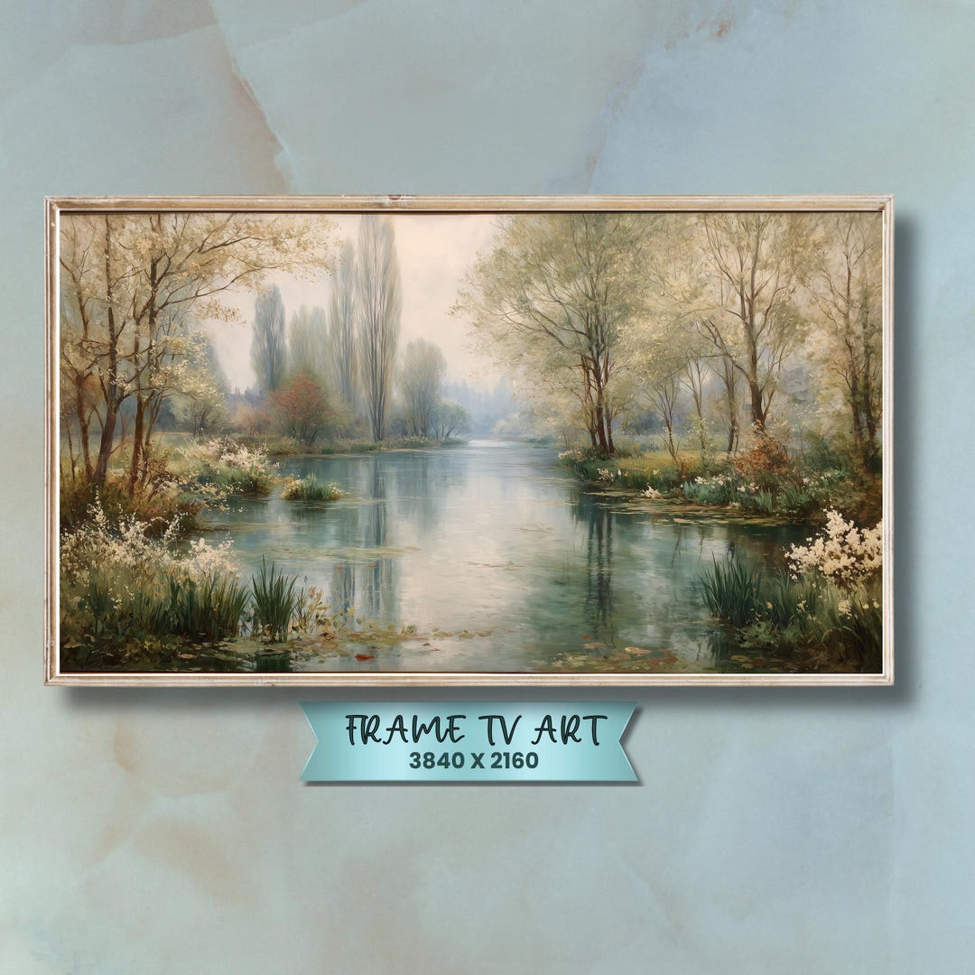 Frame Tv Art Digital Download Spring Landscape Impressionist Style ...