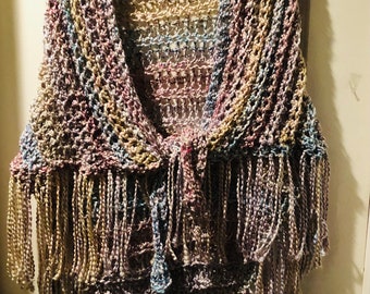Beautiful Peaceful Pastel Shawl Wrap Crochet