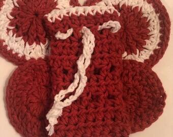 Soap Bag Face Scurb Reuseable Hand Crochet