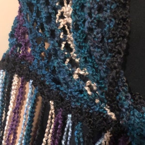 Plus Size Beautiful Wrap Shawl Teal Blue Black Light Blue Beige Purple Size L-XXL Hand Cochet image 2