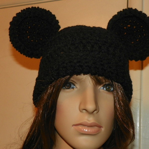 Mickey Mouse Hat Sizes - 2yrs-XLarge Adult Ears are Guaranteed To Stay Up