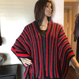 Handmade Poncho One of a Kind Ready to Ship