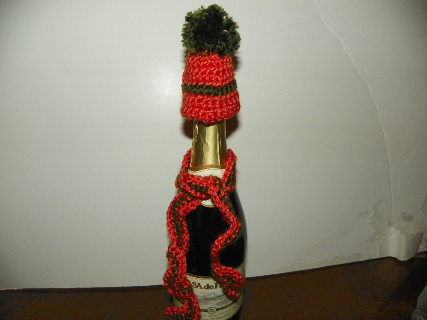 Autumn Wine Bottle Dress up Cap and Scarf Set Etsy