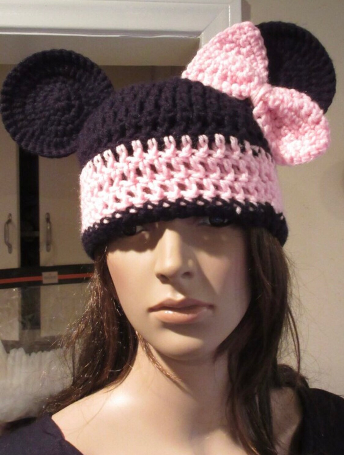 Minnie Mouse Hat Choose Color for Trim and Bow Sizes Teen Adult-large ...