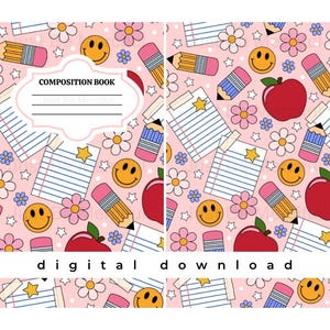 Back To School Composition Notebook PNG