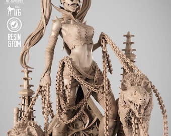 Mad Jester of Chaos – Twisted Queen STL Statue