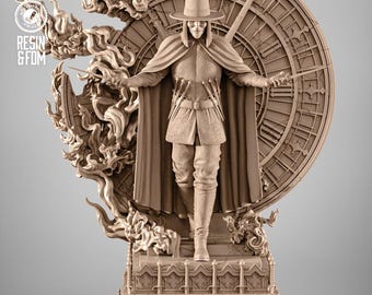 The Masked Revolutionary – Shadow Freedom Fighter STL Statue