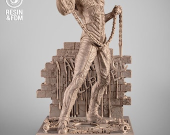 The Silent Tormentor – Hooked Cenobite Horror STL Statue