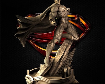 Steel Guardian | Caped Hero 3D STL Statue