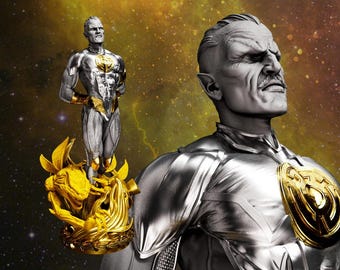 Tyrant of the Yellow Light – Cosmic Guardian STL statue and bust
