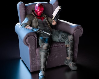 Protector city - The Masked Enforcer STL Statue