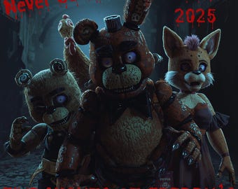 Five Nights at Freddy's - HHN 2025 - Noche de terror de Halloween - Archivo de descarga digital - PNG
