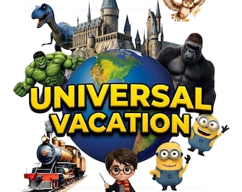 Universal Orlando Vacation Themed PNG - Instant Digital Download - Matching Family Tops 3