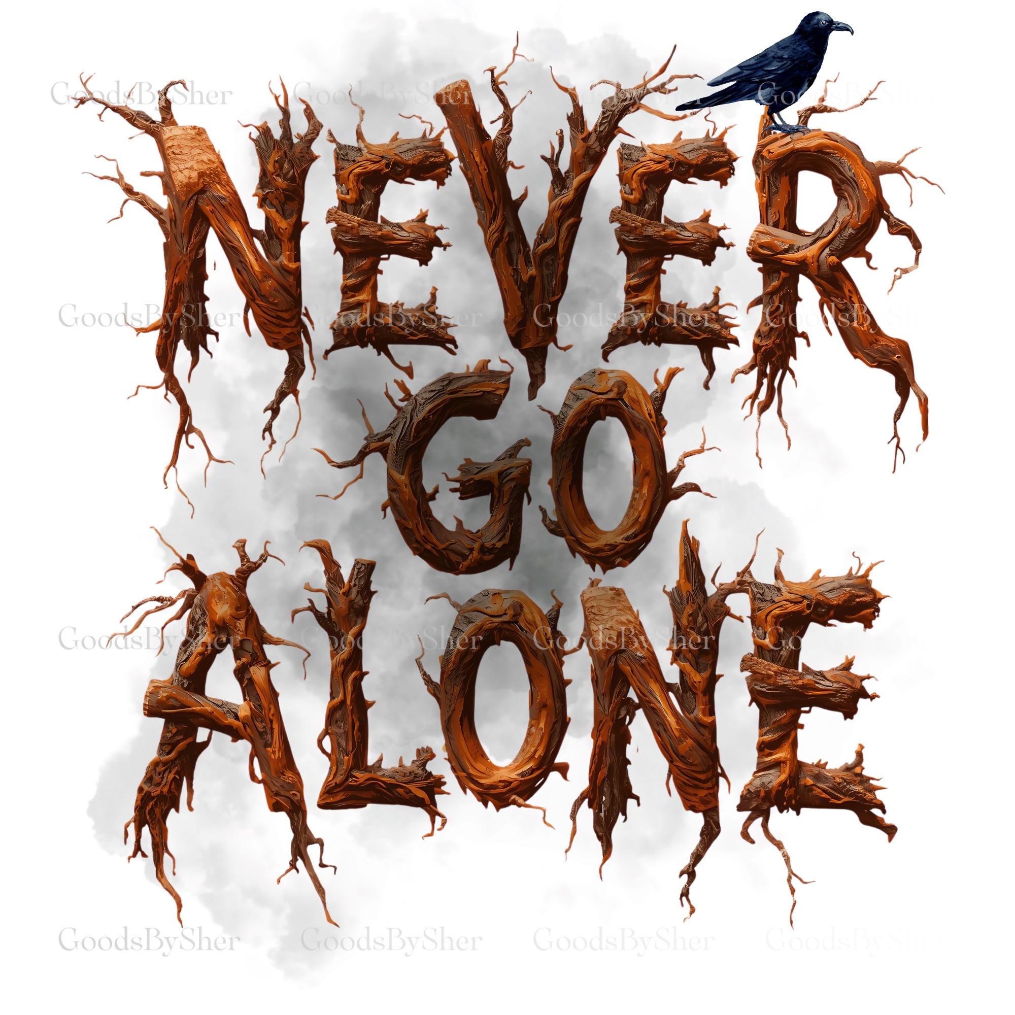 Never Go Alone Halloween Horror Nights - Etsy display picture 1