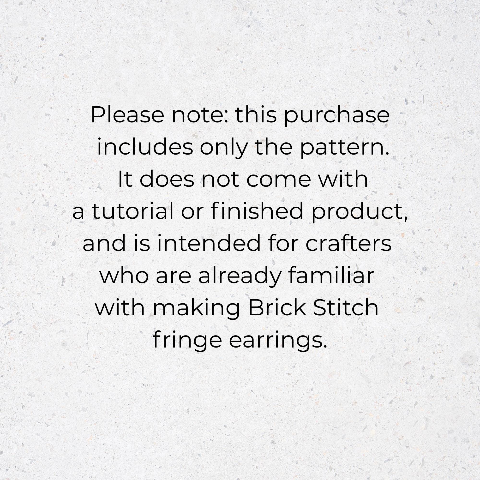 Blue Seed Bad Pattern, Brick Stitch Earring Pattern, Ethnic Beading ...