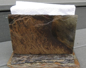 Slate napkin holder