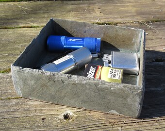Slate tray made from weather beaten barn slate. # DT-87
