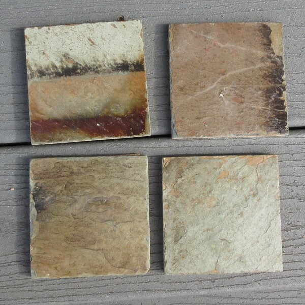 Slate drink coasters set of four. # DC-21