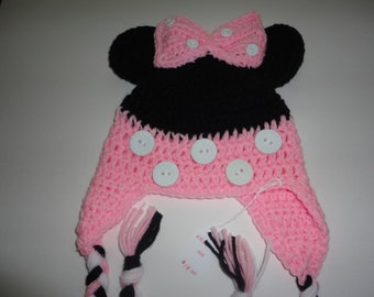 Minnie Mouse Crochet Hat