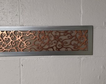 Abstract pattern made from zinc copper and brass