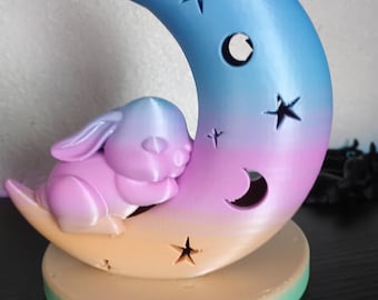 Moon Bunny Nursery Night Light