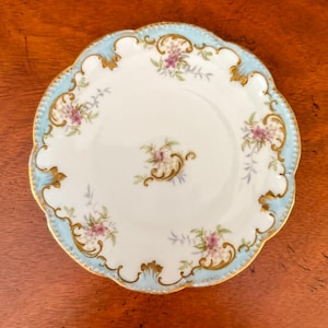Limoges Porcelain Plate: French Wall Decor (6.5&quot; Diameter)