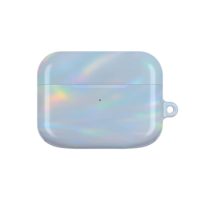 Holographic Iridescent AirPod Case for AirPods Pro 1 and 2, AirPods 3, AirPods 4 | Lightweight Polycarbonate Case with Carabiner