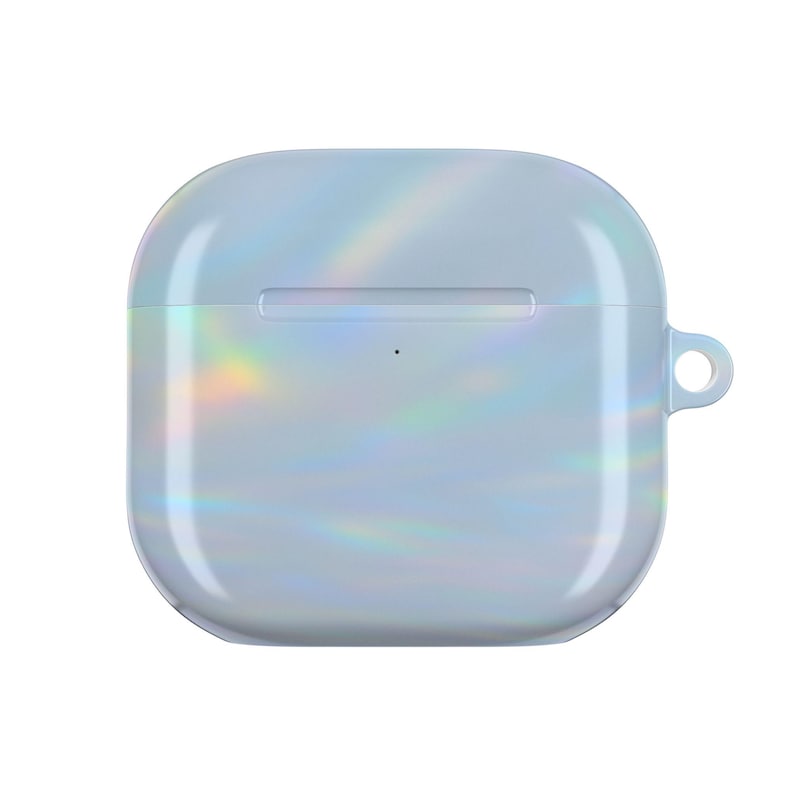 Holographic Iridescent AirPod Case for AirPods Pro 1 and 2, AirPods 3, AirPods 4 | Lightweight Polycarbonate Case with Carabiner