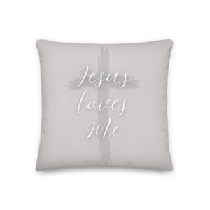 Jesus Loves Me  Premium Pillow