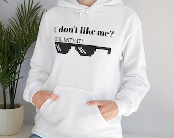Sweat-shirt à capuche unisexe sarcastique, pull blague humoristique, haut impertinent à capuche, pull décontracté confortable, cadeau cool pour les gens hilarants,