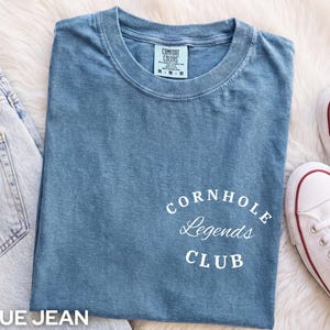 Cornhole Shirt - Comfort Colors® Tee, Cornhole Legends Club, Funny Gift for Dads, Uncles, Siblings
