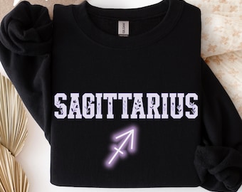 Sagittarius Sweater - Zodiac Sign Gift, Astrology Sweatshirt, Sagittarius Birthday Outfit, Aesthetic Star Sign Top