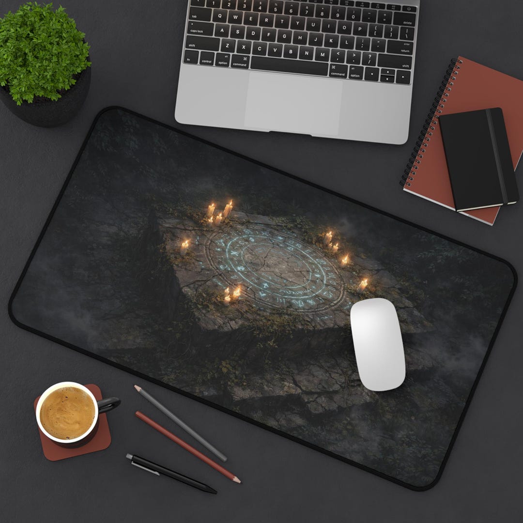 Ancient Stone Altar Desk Mat | Gothic Rune Altar Gaming Mousepad - Etsy