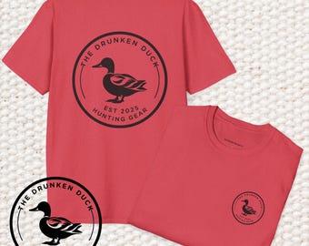 The Drunken Duck - Logo T-Shirt, Funny Duck Hunting Tee