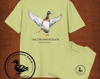 The Drunken Duck - Silly Duck T-shirt, Hunter's Funny Tee