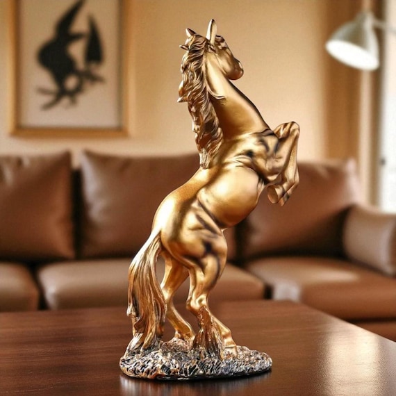 Victory Horse Statue – European Style Resin Horse Figurine