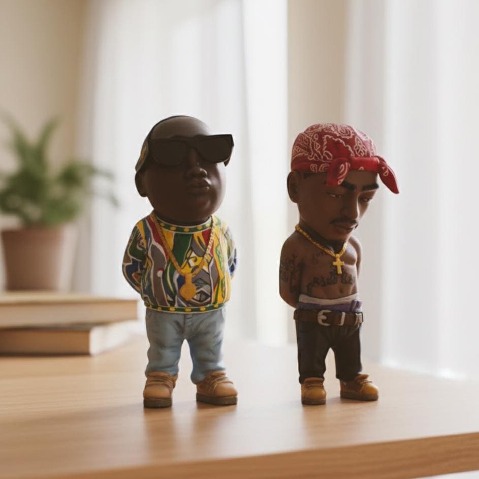 Tupac Rapper Figurine Statue – Cool Hip Hop Legend Desktop