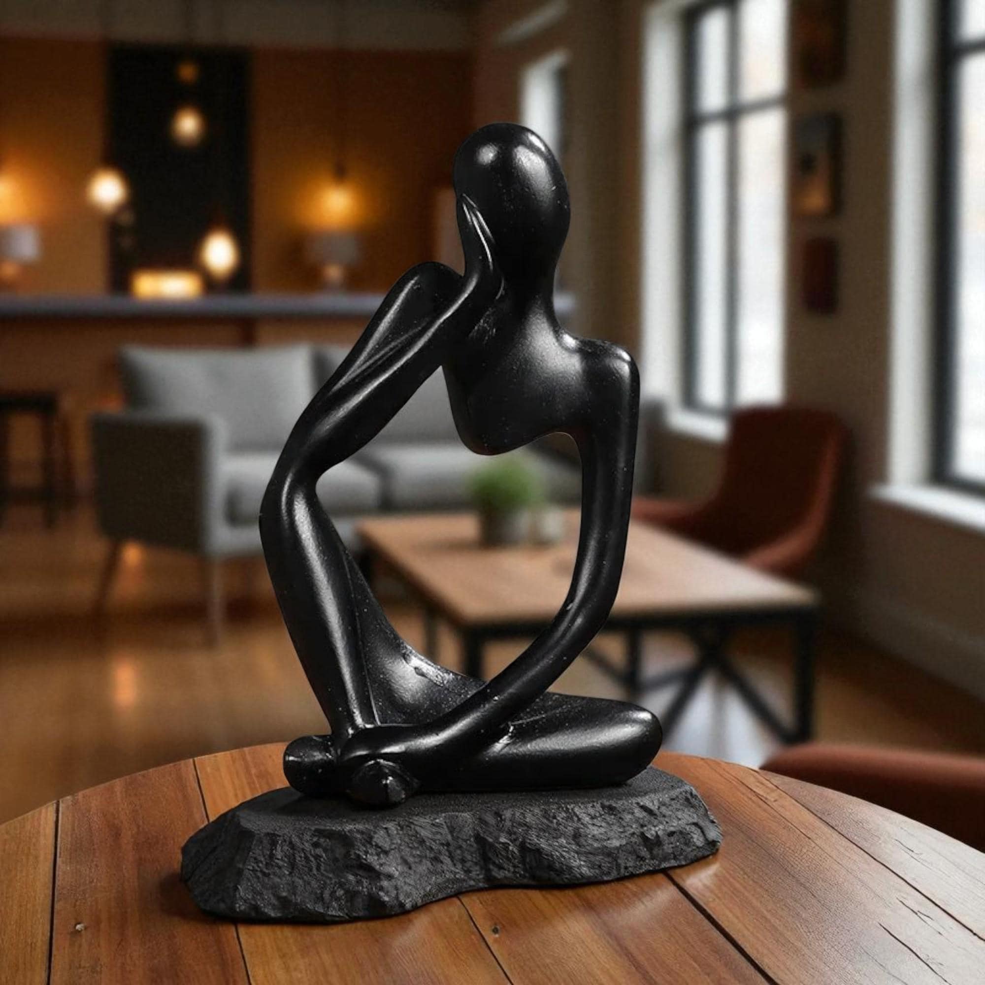 The Thinker Abstract Yoga Statue – Nordic Home Decor Figurine