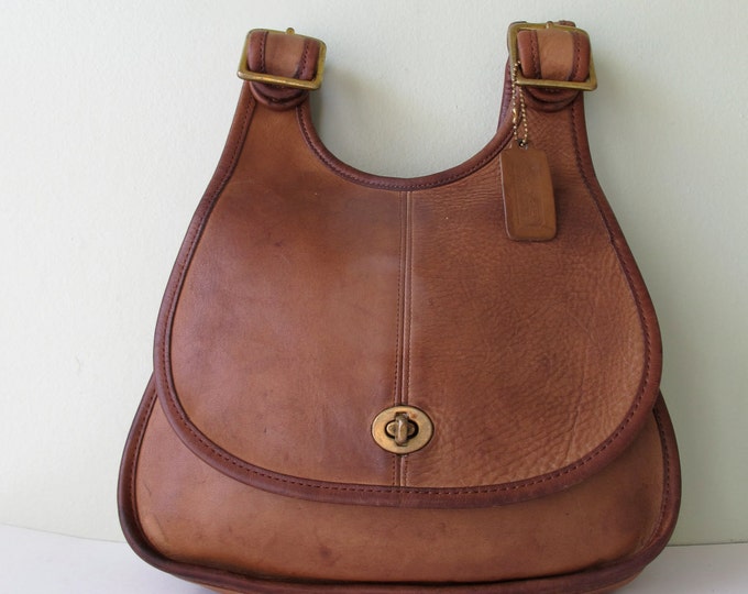 Vintage COACH Crescent Hippie Saddle Bag NYC 4346 | Etsy