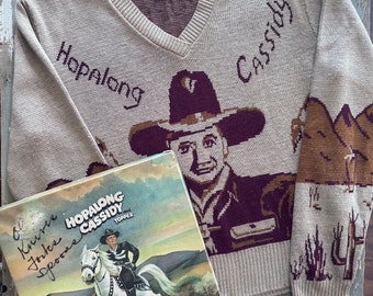 1950s Hopalong Cassidy Novelty Sweater