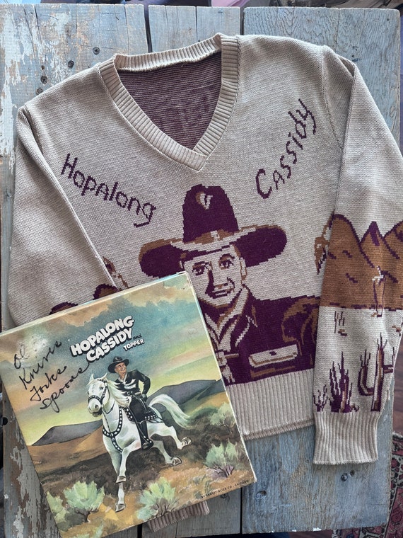 1950s Hopalong Cassidy Novelty Sweater