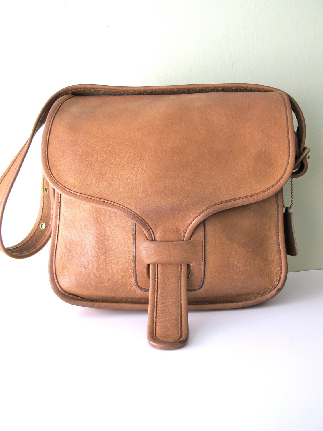 COACH Saddle Bag RARE 70s Bonnie Cashin Courier Messenger Bag