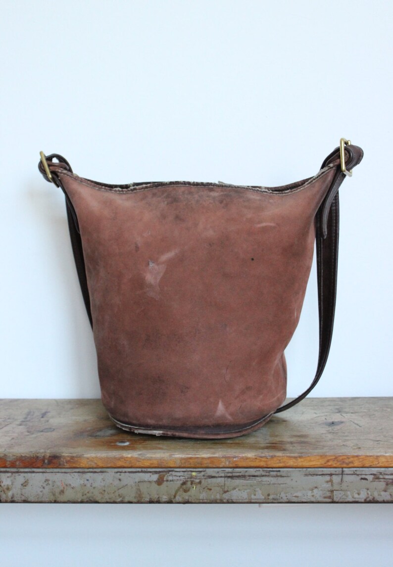 Vintage Coach Duffle Bag // XL Bucket Bag Feed Sac 9085 // Etsy