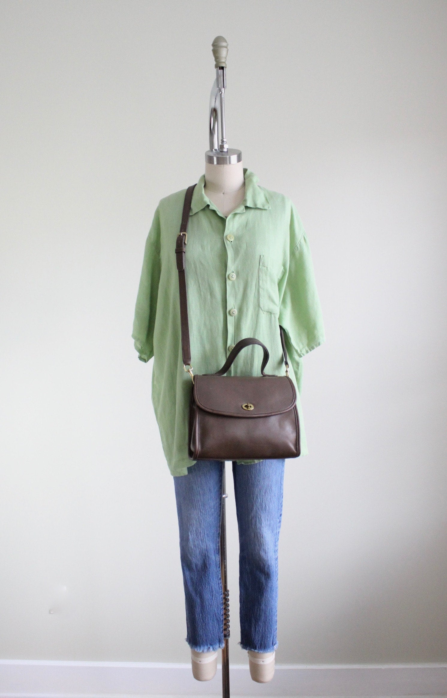 Old Coach Handbag Green 9977 【公式通販】