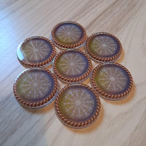 Krystal spiralmatriskod tensor puck/hänge